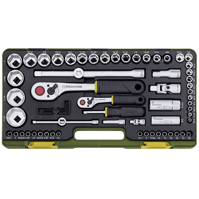 Proxxon Tools 23294 COMPLETE SOCKET SET - IMPERIAL - Hobby City NZ