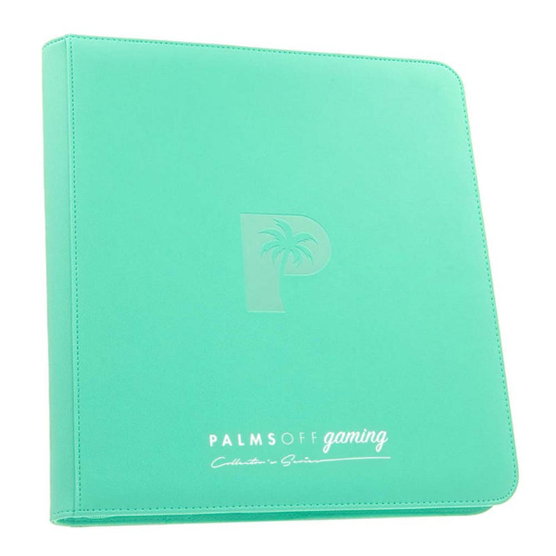 Palms Off ZB-12-TQS Collectors Series 12 Pocket Zip BinderTURQUOISE (9003877957869)