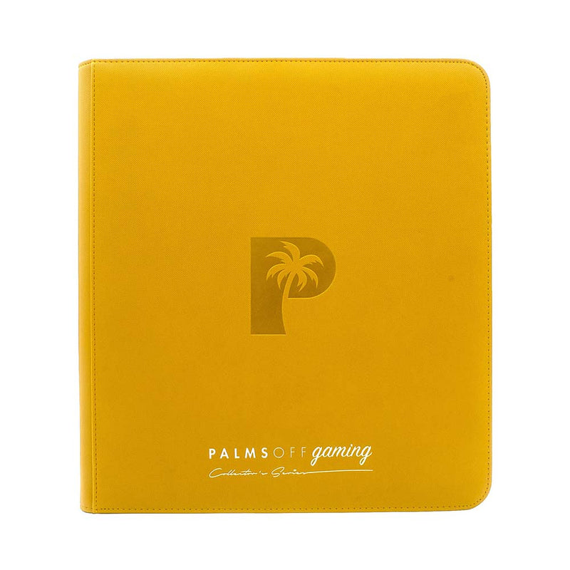 Palms Off ZB-12-YEL Collectors Series 12 Pocket Zip Binder YELLOW (9004800016621)