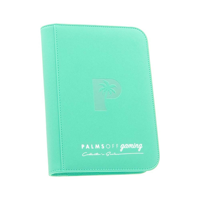 Palms Off ZB-4-TQS Collectors Series 4 Pocket Zip Binder TURQUOISE (9003877728493)