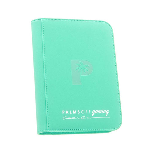 Palms Off ZB-4-TQS Collectors Series 4 Pocket Zip Binder TURQUOISE (9003877728493)