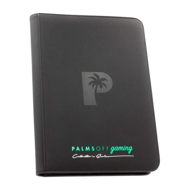 Palms Off ZB-09-BLK Collectors Series 9 Pocket Zip Binder BLACK (9003878023405)