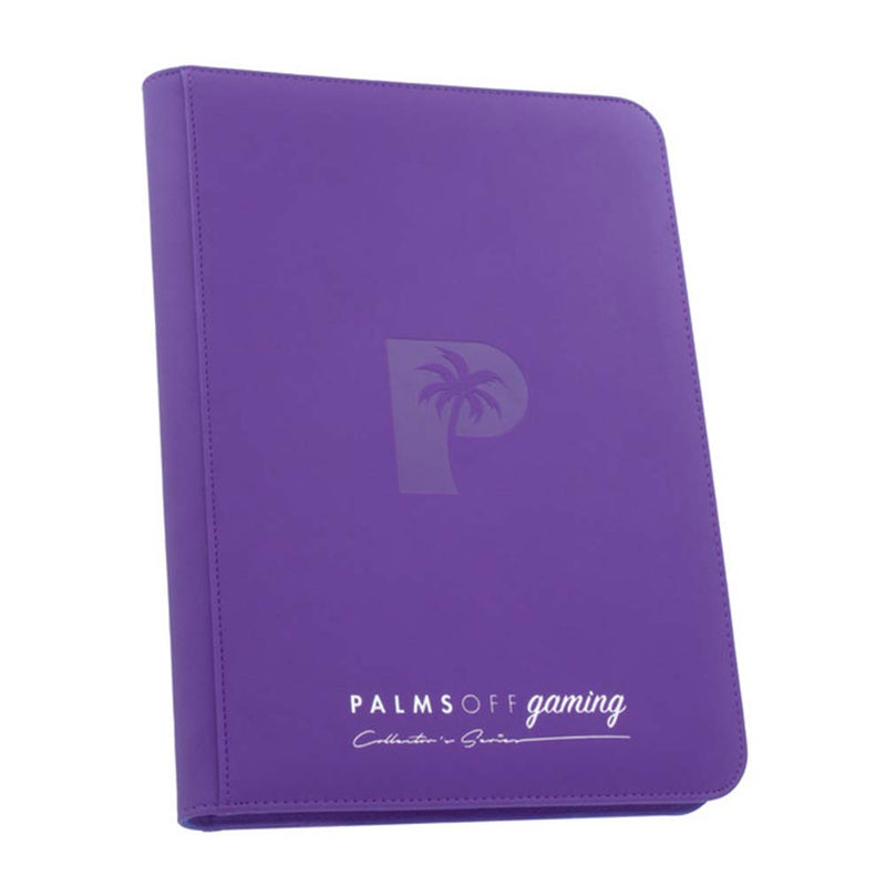 Palms Off ZB-09-PUR Collectors Series 9 Pocket Zip Binder PURPLE (9003878154477)