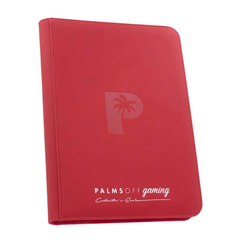 Palms Off ZB-09-RED Collectors Series 9 Pocket Zip Binder RED (9003878056173)