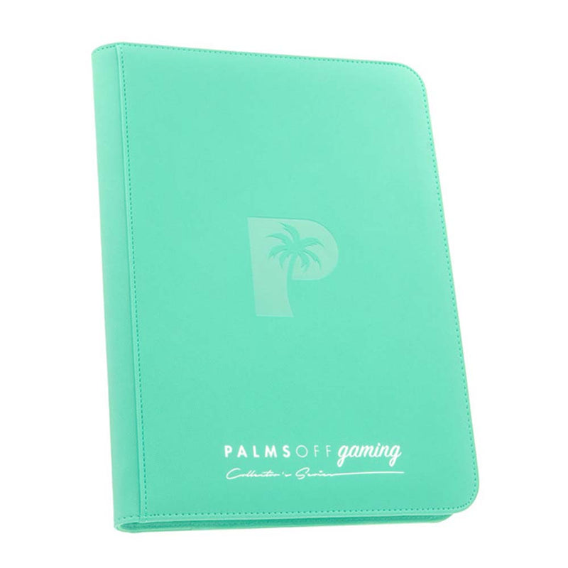 Palms Off ZB-09-TQS Collectors Series 9 Pocket Zip Binder TURQUOISE (9004782387437)