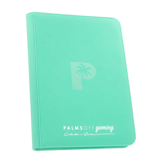 Palms Off ZB-09-TQS Collectors Series 9 Pocket Zip Binder TURQUOISE (9004782387437)