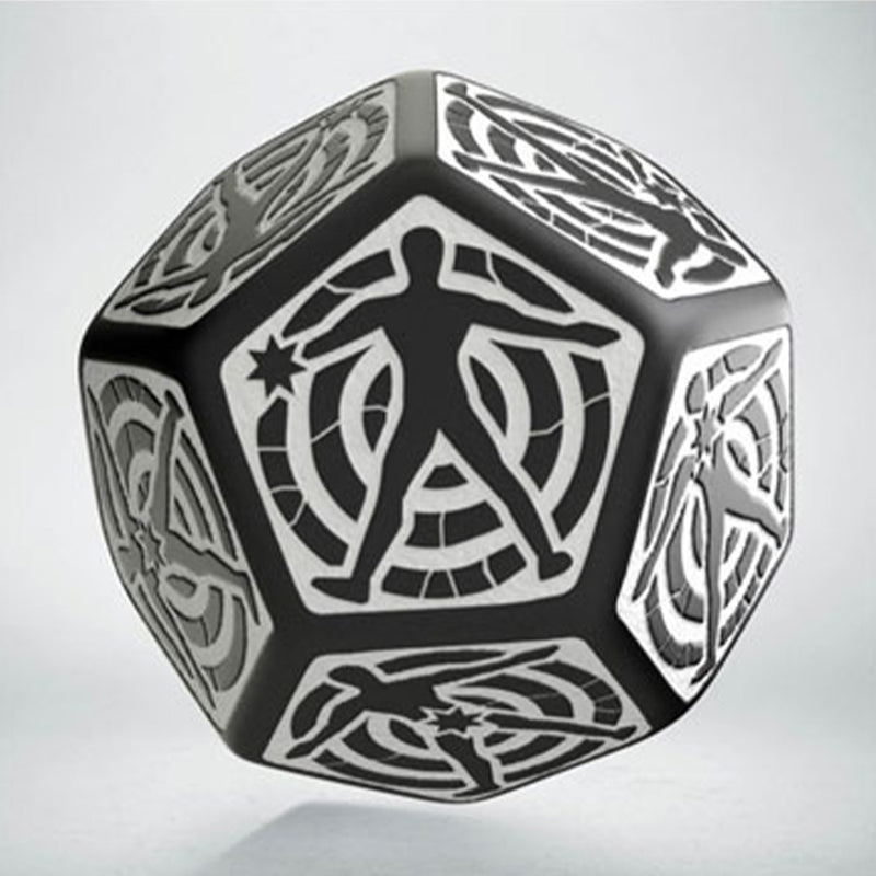 Q Workshop 12HIT01 D12 Black & white Hit Location die - Hobby City NZ (9004783206637)