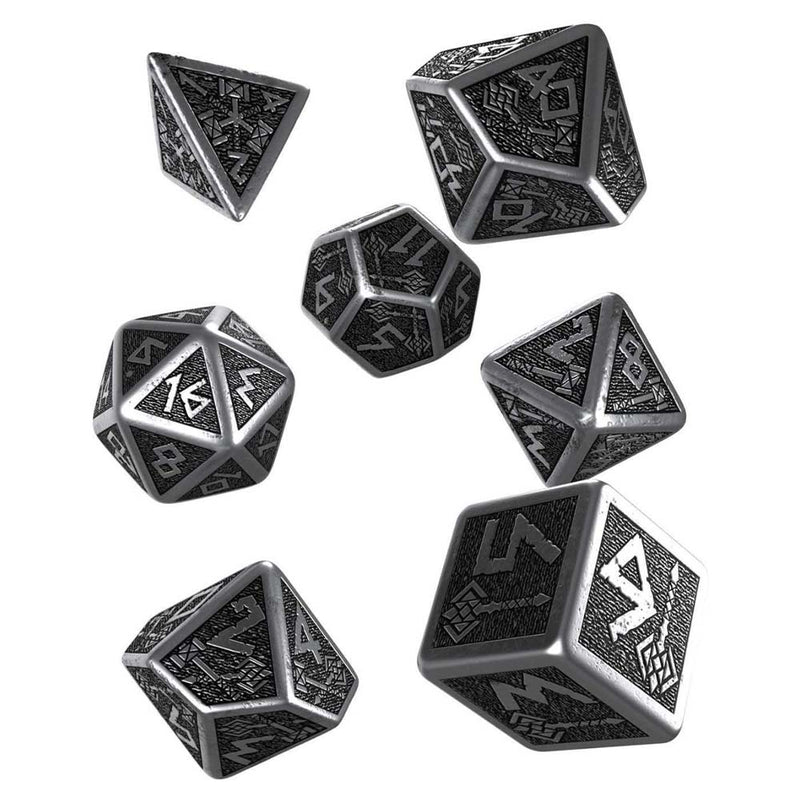 Q Workshop SMDW01 Metal Dwarven Dice Set - Hobby City NZ (9003912200429)