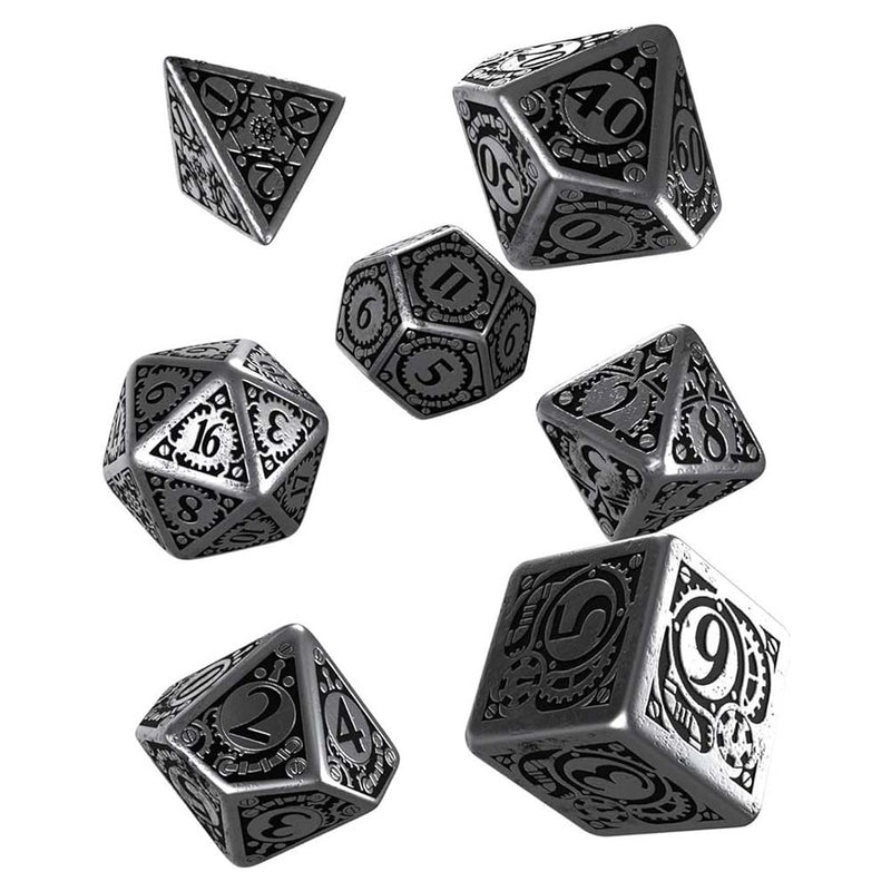 Q Workshop SMST01 Metal Steampunk Dice Set - Hobby City NZ (9003912134893)
