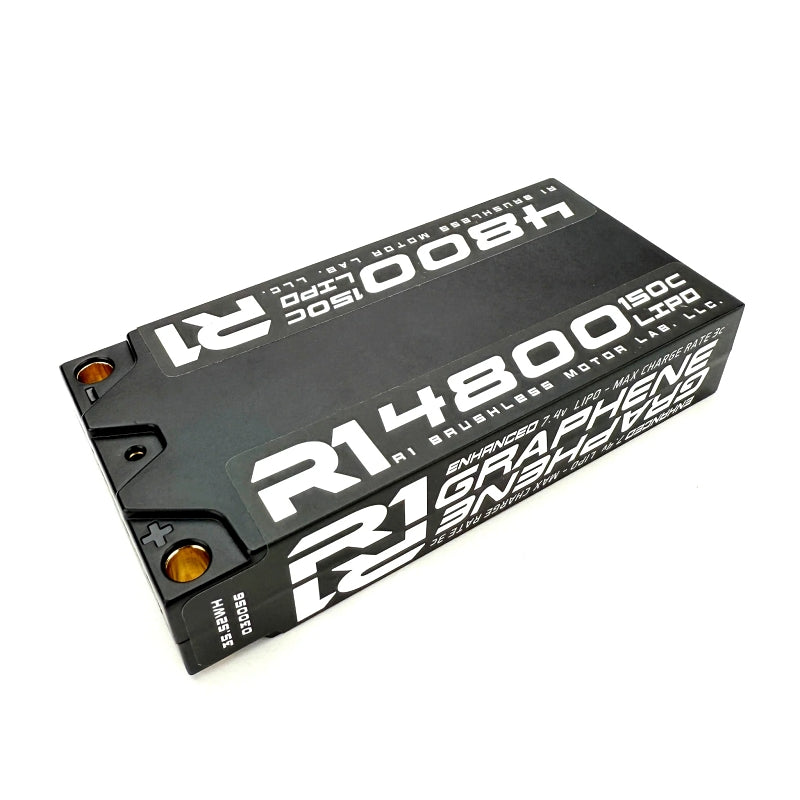 R1 Wurks 4800mAh 150C 7.4V 2S LCG Shorty Silicone Graphene RC LiPo Battery