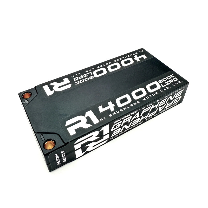 R1 Wurks 4000mAh 200C 7.4V 2S ULCG Shorty 161g RC LiPo Battery (4)