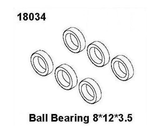RC Pro 18034 Ball Bearing 8*12*3.5 RCPRO 1/18 MT (8446601167085)
