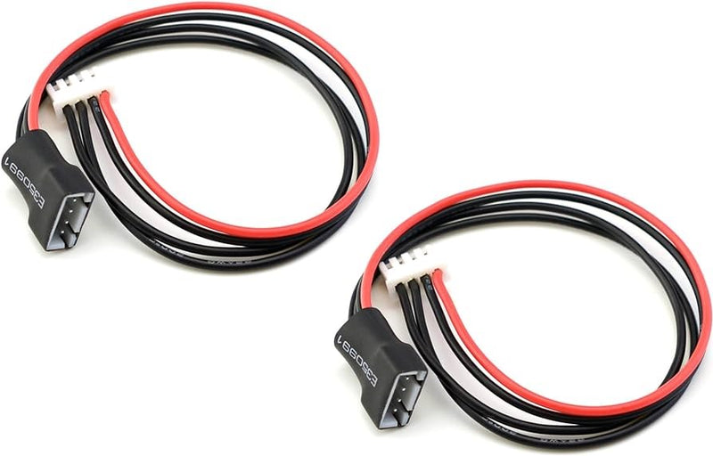 RC Pro RCP-BM066 XH Silicone 3S Balance Lead Extension with Braid Cover 200mm Long 2pcs (Replaces DYNC0110)