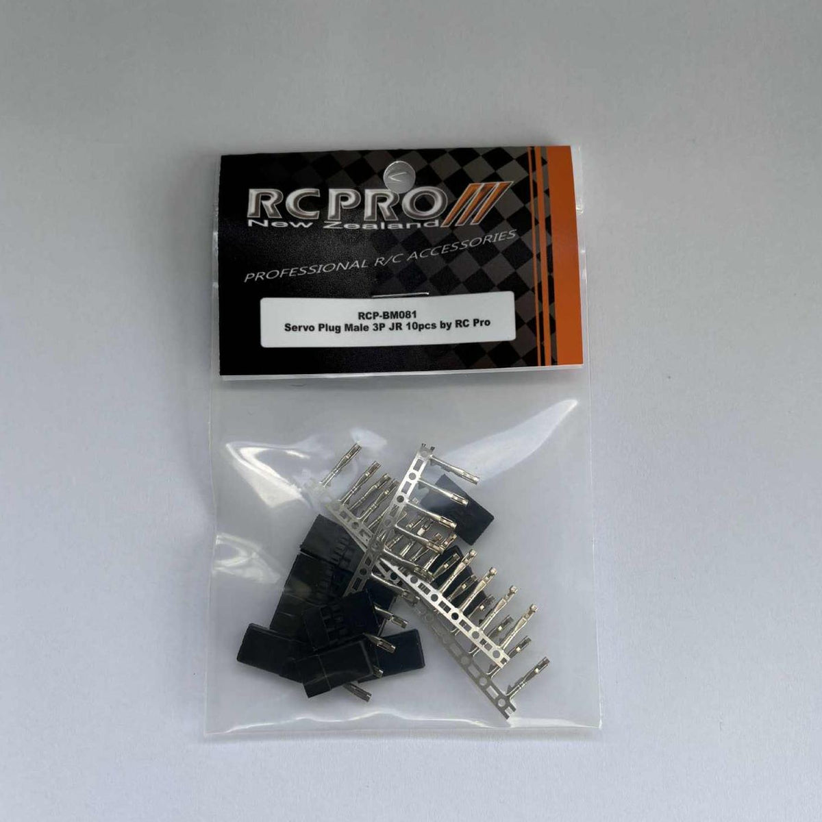 Rcp Plug RC Pro RCP-BM081 Servo Plug Male 3P JR 10pcs – Hobby City NZ
