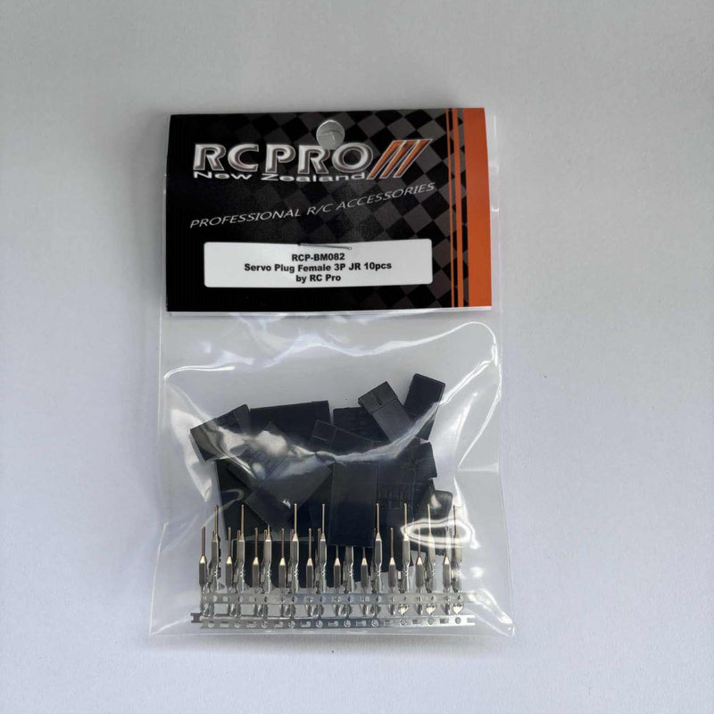 Rcp Plug RC Pro RCP-BM082 Servo Plug Female 3P JR 10pcs — Hobby City NZ
