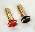 RC Pro Adjustable Heatsink Bullet Plug 5mm Black/Red Pair - RCPBM084