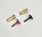 RC Pro Adjustable Heatsink Bullet Plug 5mm Black/Red Pair - RCPBM084