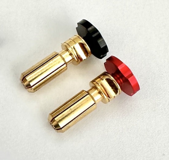 RC Pro Adjustable Heatsink Bullet Plug 5mm Black/Red Pair - RCPBM084