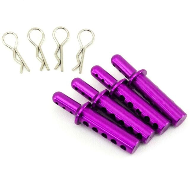 Redcat Racing 8047 Aluminum body post (4pcs)(purple)