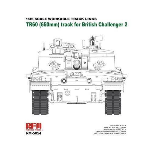 Ryefield 5054 Workable track links for Challenger 2