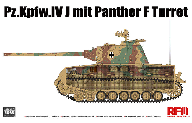 Ryefield 5068 Pz.Kpfw.IV J w/ Panther F Turret - Hobby City NZ (8967471366381)