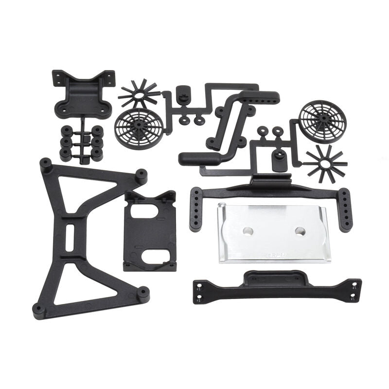 RPM "No Clip" Body Mounts - Traxxas | Slash 4x4 | Black - RPM70920