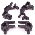 RPM Caster Blocks & Spindle Blocks - Traxxas | Slash 4x4 / Stampede 4x4 / Rally 4wd | Black - RPM73592