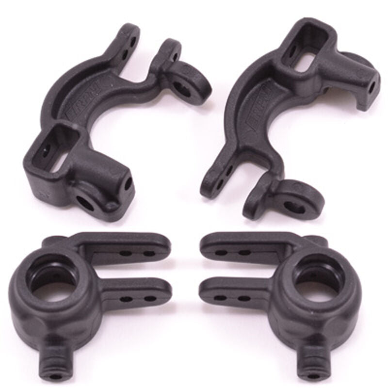 RPM Caster Blocks & Spindle Blocks - Traxxas | Slash 4x4 / Stampede 4x4 / Rally 4wd | Black - RPM73592