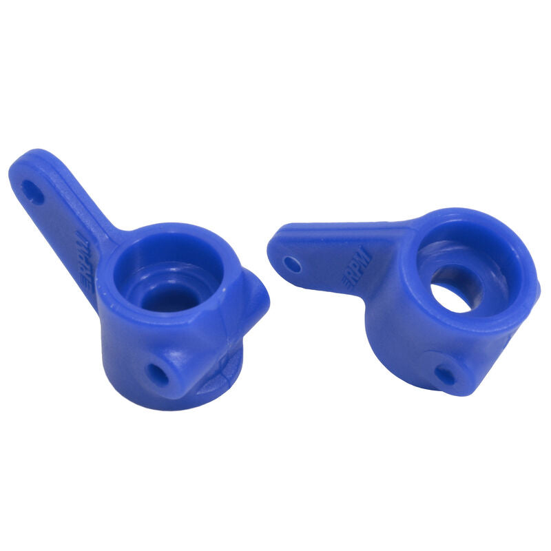 RPM Front Bearing Carriers - Traxxas | Slash 2wd / Nitro Slash / e-Stampede 2wd / e-Rustler 2wd | Blue - RPM80375