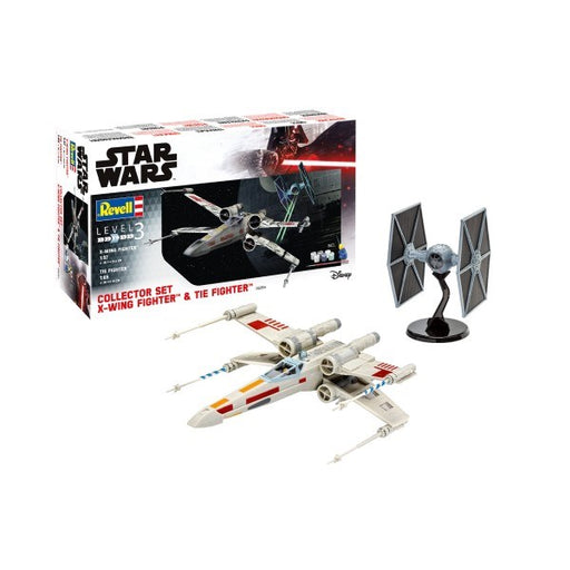 Revell 06054 1/57+1/65 Star Wars: X-wing Fighter and TIE Fighter - Collector Set (7854889959661)