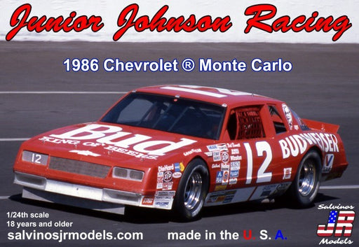 Salvinos JR JJMC1986NB 1/24 Junior Johnson Racing 1986 Chevrolet Monte Carlo #12 (6661681610801)