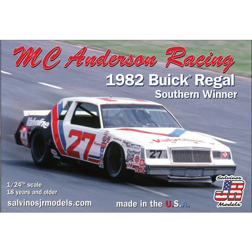 Salvinos JR MCAB1982DA 1/24 1981 Buick Regal - #27 M C Anderson Racing Southern Winner (7859179946221)