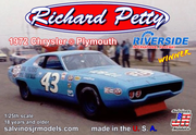 Salvino JR RPCP1972R 1/25 72 Plymouth Petty #43 Ri - Hobby City NZ (9070213759213)