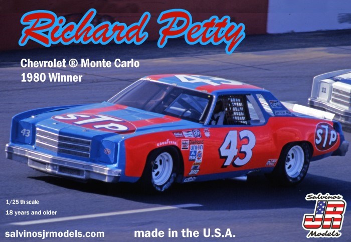 Salvinos JR RPMC1980N 1/24 Richard Petty's #43 Chevrolet Monte Carlo 1980 Winner (7546246037741)