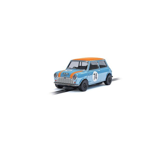 Scalextric C4325 Austin Mini Cooper S - #74 Gulf Edition (Tarquini/Riley) (8324810375405)