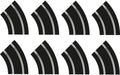 Scalextric C8196 R2 Curves Track Extension Pack (8324817354989)