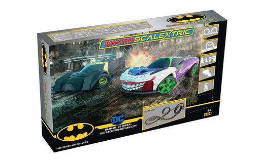 Scalextric G1177 Micro Batman vs Joker The Race For Gotham City - Battery Powered Set (8090189267181)