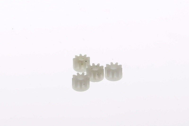 zScalextric W8100 Inline Pinion Gear 9-Tooth  (4 Pack) (8324636672237)