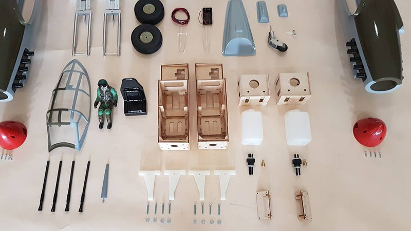 Seagull Models SEA285+ER-120.285 DH Mosquito 80 inch, twin .46-55 glow or, 15cc 0.20m3 by Seagull Models (9093893325037)