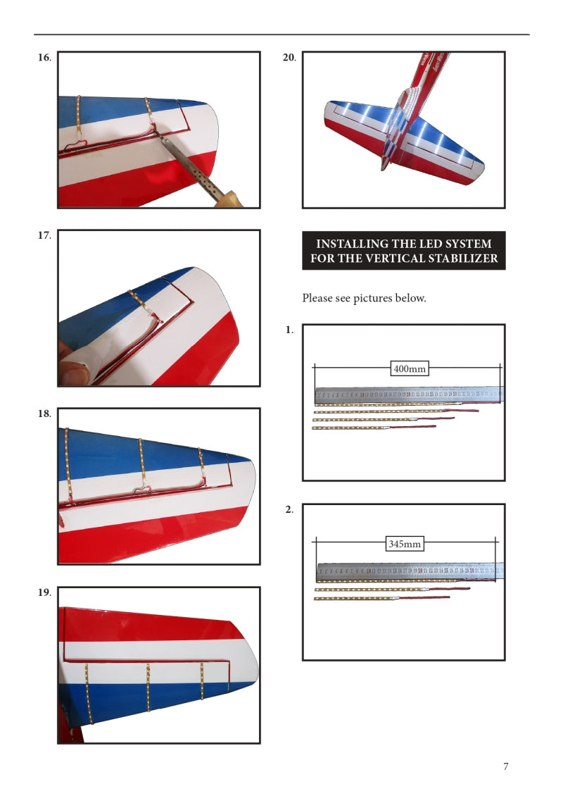 Seagull Models SEA397LED Optional Night navigation LED light (welded JST) Blue/ Red/ White plus controller ForSEA397 Art Scholl's Super Chipmunk New 2025 by Seaull (9093893587181)