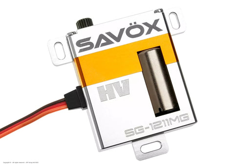 Savox SG-1211MG Savox HV Metal Gear High Torque Digital Wing Servo 11kg 0.15sec @ 7.4v 30x10x36mm 30g (9250522300653)