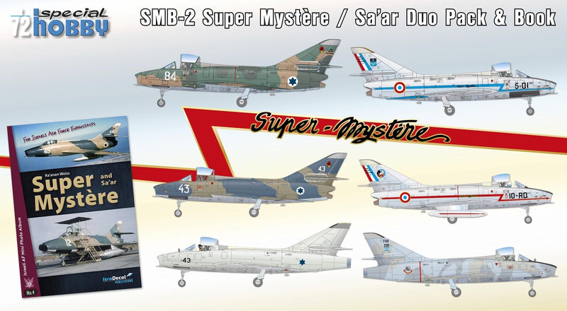 Special Hobby 72417 1/72 SMB-2 Super Mystere Duo Pack & Book - Hobby City NZ (8967472054509)