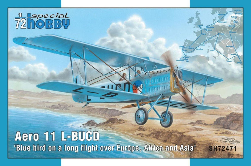 Special Hobby 72471 1/72 Blue bird on a long flight over Europe Africa and Asia (Aero Ab-11 L-BUCD) - Hobby City NZ (8967472120045)