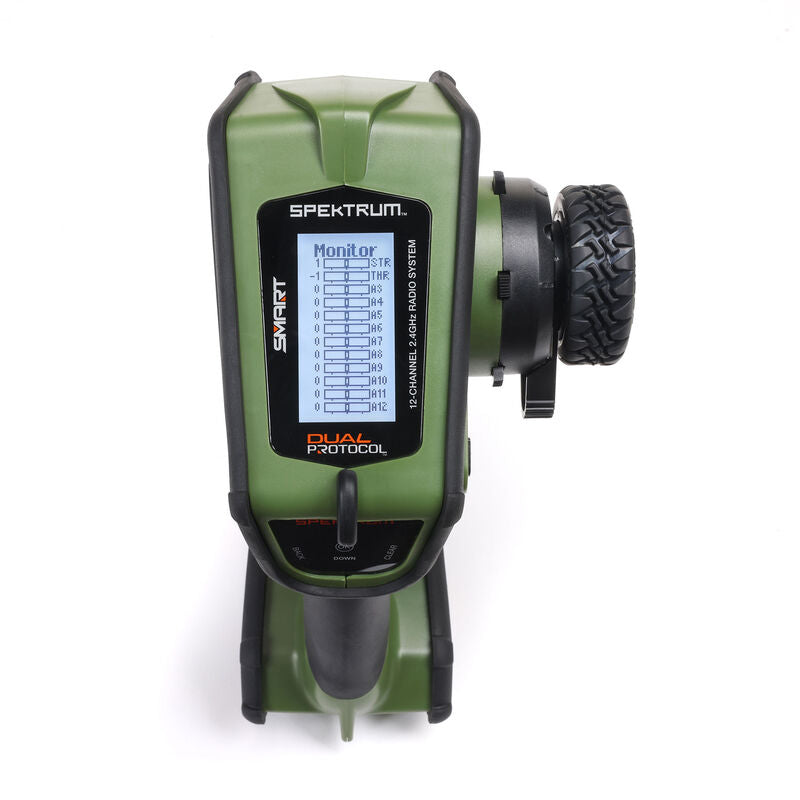 Spektrum DX Rugged+ TX Only DSMR+ Dual Protocol RX DSMR/SLT Green RC Radio Transmitter (10)