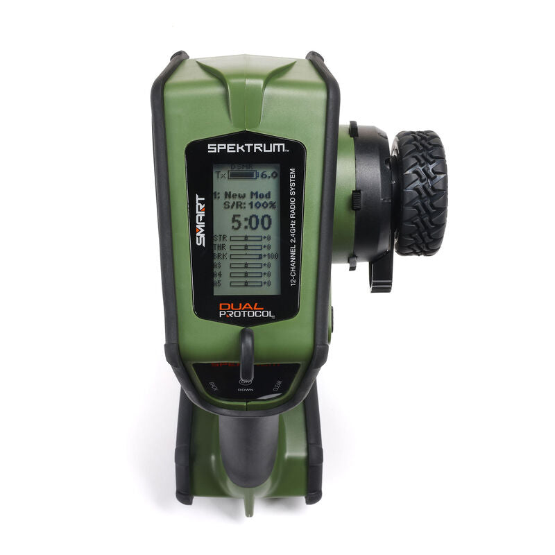 Spektrum DX Rugged+ TX Only DSMR+ Dual Protocol RX DSMR/SLT Green RC Radio Transmitter (7)