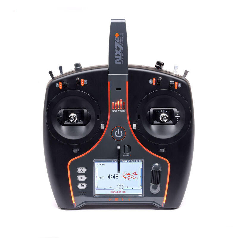 Spektrum SPMR7120 NX7e+ 14-Channel DSMX Transmitter Only, Black Edition (9250529050861)