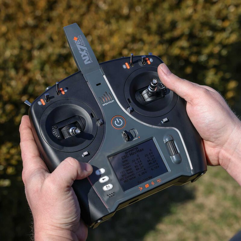 Spektrum SPMR7120 NX7e+ 14-Channel DSMX Transmitter Only, Black Edition (9250529050861)