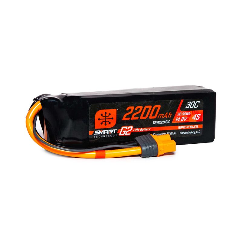 Eflite EFL01450+SPMX224S30 F-14 Tomcat Twin 40mm EDF BNF Basic plus 2200mAh 4S 14.8V Smart G2 LiPo Battery, 30C, IC3 Combo - Hobby City NZ