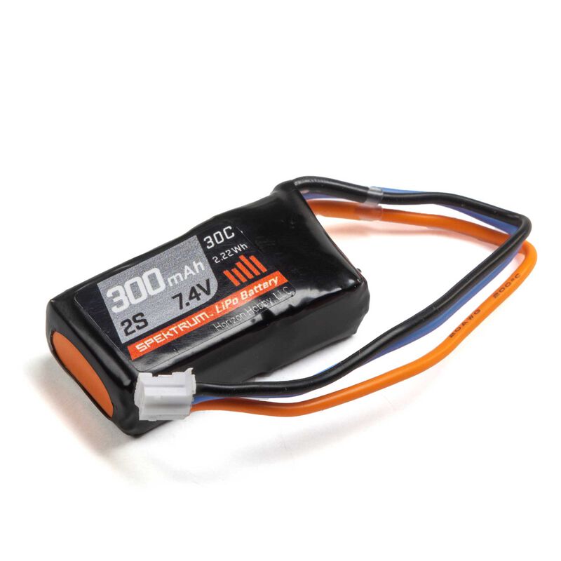 300mAh 2S 7.4V 30C LiPo Battery; PH Connector STOL 700 (Replaces EFLB2802S30) - Hobby City NZ (8718366048493)