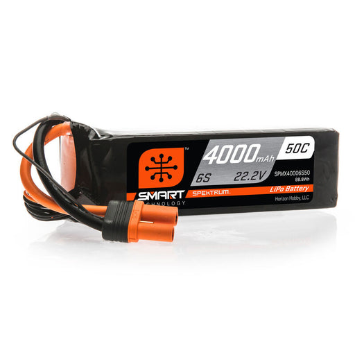 Spektrum SPMX40006S50 4000mAh 6S 22.2V 50C Smart LiPo Battery; IC5 (8949825765613)